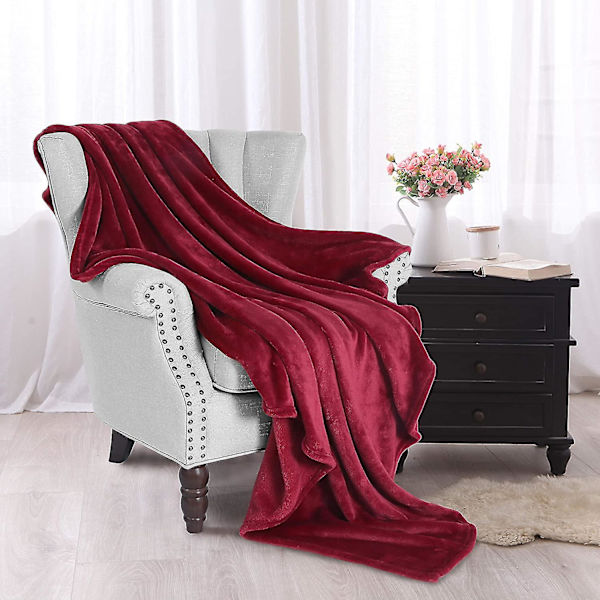 Mezcla 150 X 110 Cm Flanell Fleece Mjuk Överkast För Soffan/fåtöljer/soffa - Ljus