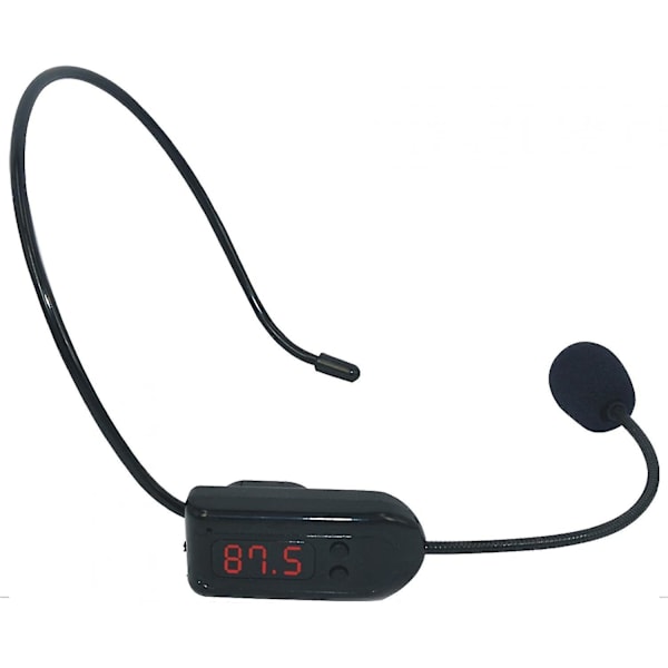 Trådlös mikrofon FM-radio headset mikrofon handsfree mikrofon headset megafon mic trådlös mic headset