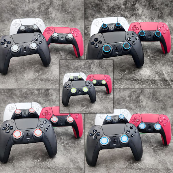 PS4 Xbox PS5 Thumb-Stick Tilbehørssæt 8 Controller Grip Caps