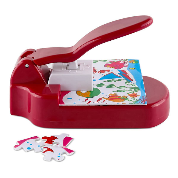 Rød-puslespil Maker Maskine Embossing Blomsterstempel Børns Læring Legetøj Diy Håndlavet Måtte