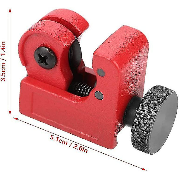 Röravskärare, Ct-127a 3-16mm Mini Metallrörsskärare För Koppar, Mässing, Pvc, Plast Och Aluminiumrör/rör