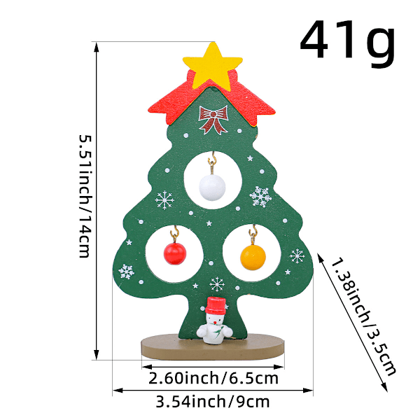 2-pack Träjulgran för Hemmet Julgran för Skrivbord Konstgjord Julgran DIY Julgran Skrivbord Julgran