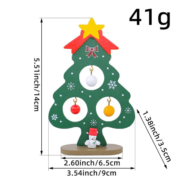 2 st Mini Julgran Dekoration Julgran Leksak med Mini Julpynt för Barnpresent