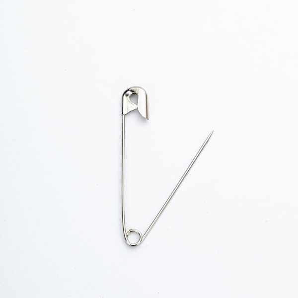 144 PCS Large Safety Pins, Durable, Rust-Resistant Nickel Plated Steel Pins Size , 2.95inch /75mmExtra Large Sturdy Safety Pins