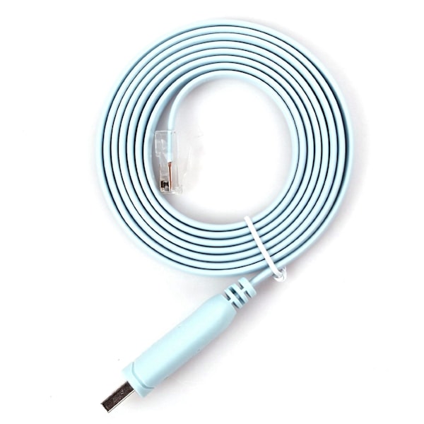 1,8 m siru USB-RJ45 USB-RS232 sarja-RJ45 Cat5 konsoliadapterikaapeli