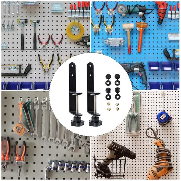 1 Set Hållbara Pegboard-krokar Pegboard-fäste Klipp Pegboard Installationsverktyg