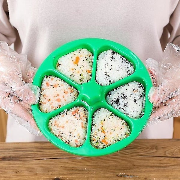 2 stk. 6 i 1 Sushi Trekant Onigiri Bento Box Form