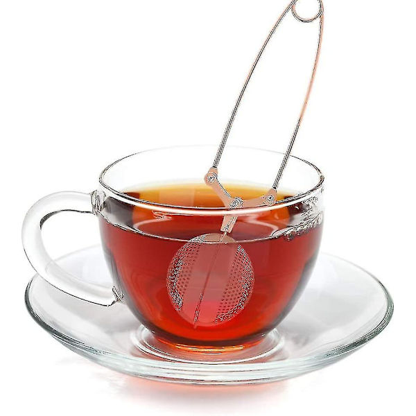 Te-infuser si, bærbar si i rustfrit stål, genanvendelig te-kugle i mesh -z