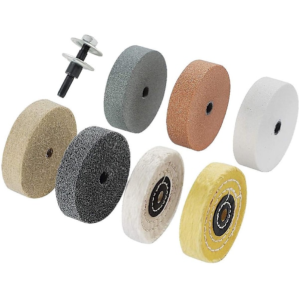 Buffing Polishing Wheel Kit 3 Inch,for Bench Buffer/bench Grinder,buffing Wheel Hole 3/8 Inch,drill