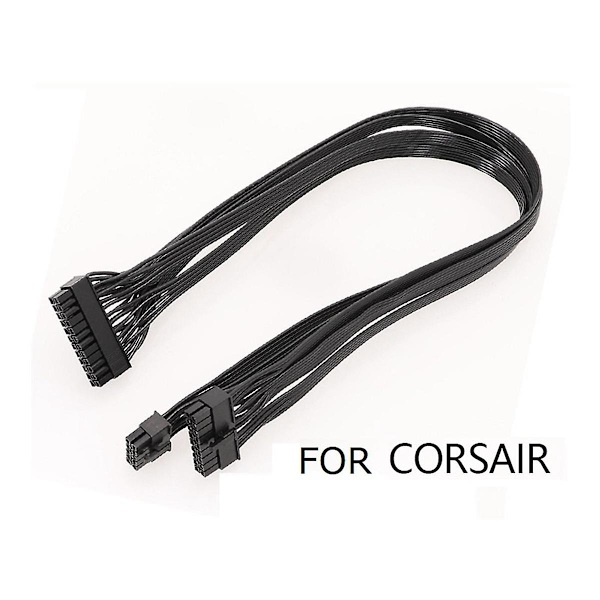 18+10-pinninen 24-pin ATX-virtalähdekotelokaapeli, modulaarinen Psu-virtakaapeli Rmx-sarjalle Rm1000x/rm850x/r