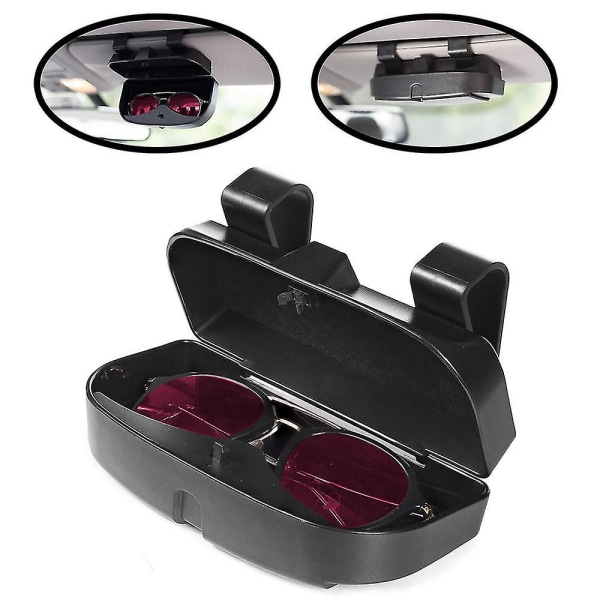 Car Sun Visor Sunglasses Case Holder, Eyeglasses Organizer Box