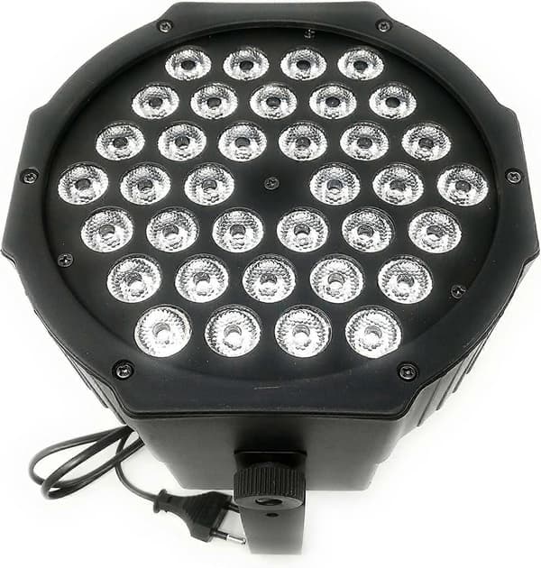 36W RGB flomlys med lydsensor, farget lys