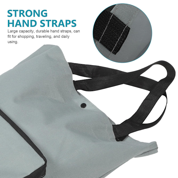 Sammenleggbar Trilleveske Foldbar Handlepose Med Hjul
