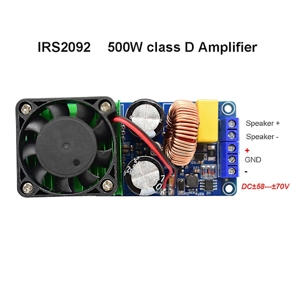 Irs2092 500w Mono Channel Hifi Digital Power Amplifier Board Klass D Steg Power Amplifier Board