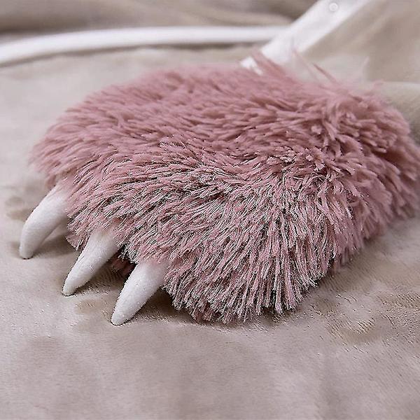 Sloth filt Sloth kappa Kvinnor Bärbar filt Soffa filt Sloth gosig filt Fluffy,rosa-147*119cm