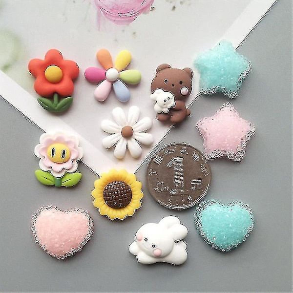 6~12 st söta tecknade mini kylskåpsmagneter mat kanin blomma kylskåpsmagneter kylskåpsmagneter heminredning