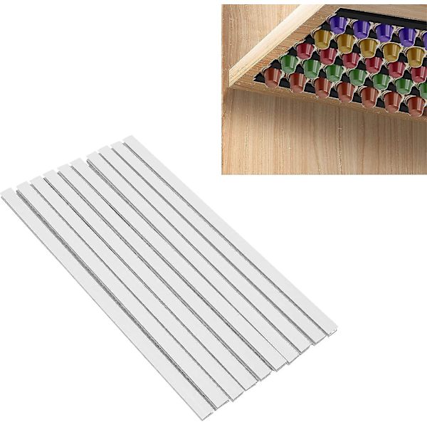 Kaffekapslarhållare Kapselhållare, Diy Lim Väggmonterad Kaffekapslar Förvaringshållare, K Cup Hållare Stick Kaffekapslar Hållare För Nespresso, 11.81in Lång