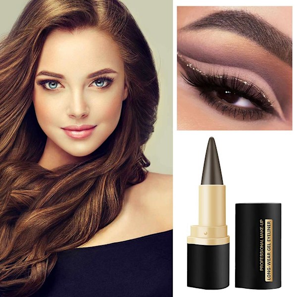 Meikkivoide Eyeliner Matta Pitkäkestoinen Eyeliner-kynä Nopeasti Kuivuva Eyeliner Vedenpitävä Musta Meikkikynä Kosmetiikkatarvikkeet Meikkityökalu