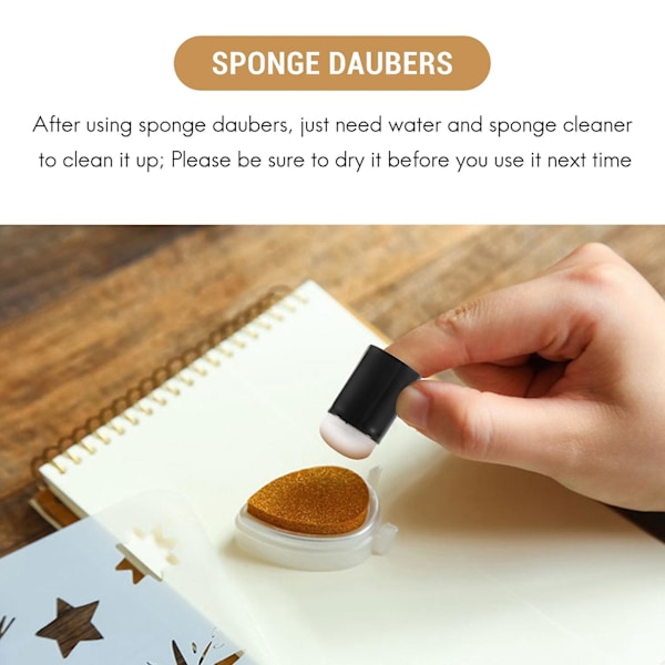 66 stk. fingersvamp daubers fingersvamp maling svamp håndværk tegning svamp dauber sæt til maling Ar