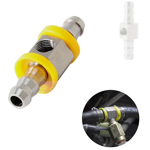 Universalt drivstofftrykksmåler 1/8 Npt (140 Psi) med 3/8 tommers drivstoffledning Drivstofftrykksmåler Sensor T