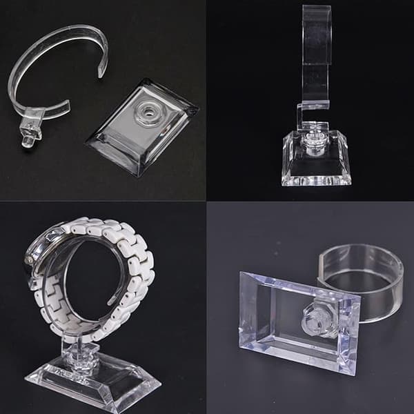 6 stk C Armbånd Klokke Display Stativ Stor+Liten