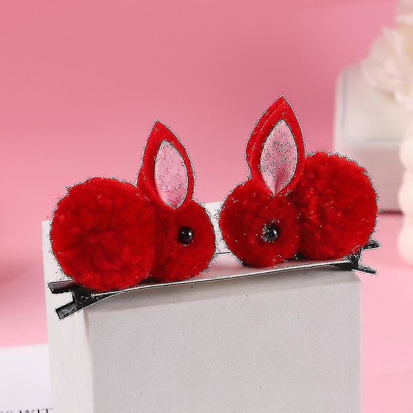 New Plush Cat Ears Hairpins Girls Cute Hair Clips Hair Accessories Women Sweet Barrettes Kids Fashion Ornaments Gift A