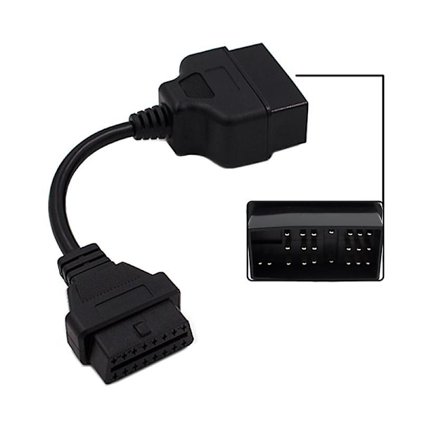 22-napainen OBDII-16-napaiseen naarasliittimeen sovitinkaapelissa 22-napainen OBD Ii OBD -diagnostiikkakaapeli