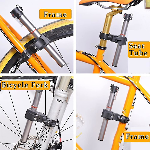 Cykel Lygteholder, Universal Lygteholder 360 Rotation, Montering Cykel Montering Beslag Lygteholder Lommelygte Klip Til Cykli