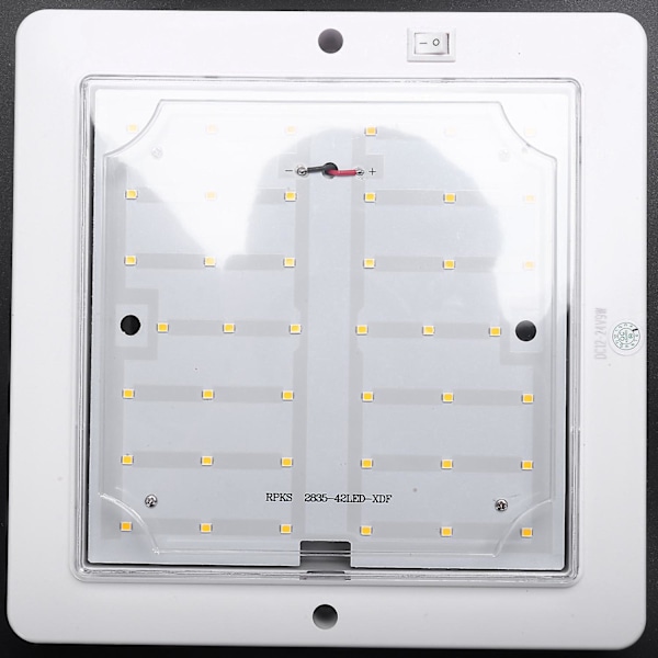 9w 12v Bil RV LED Innvendig Taklampe Taklampe Domelys Varmt Lys
