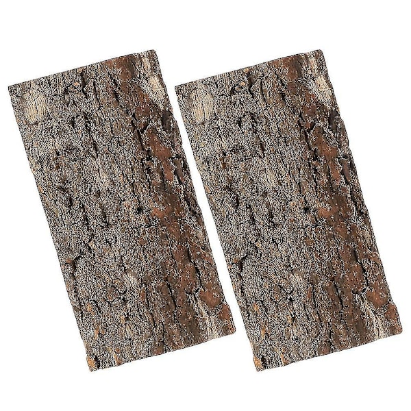 2 stk. terrarium reptiler kork reptil solbad platform reptil tank plade terrarium bark dekoration