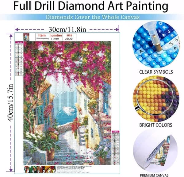 Diamond Art Kit - DIY - 12 x 16 tum