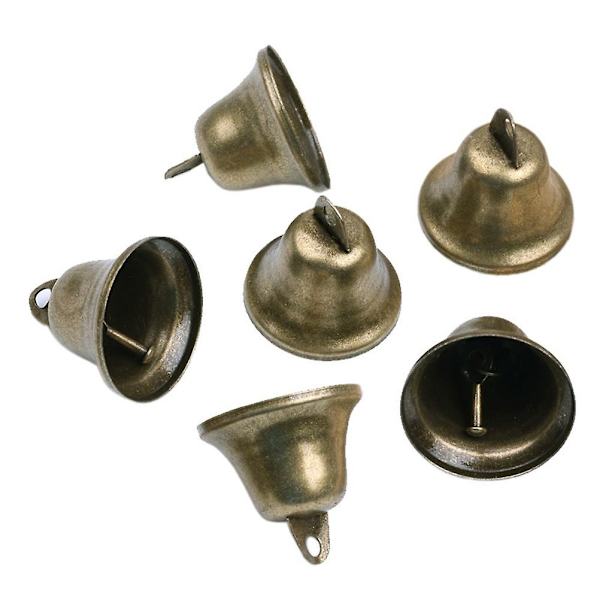 10 st DIY handgjorda accessoarer 38 mm bronsklocka koppar skrammelklocka festdekoration klocka
