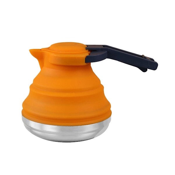 Hopfällbar Campingkokare för Vandring, Resor & Utomhus 42 Oz Kapacitet (Orange)