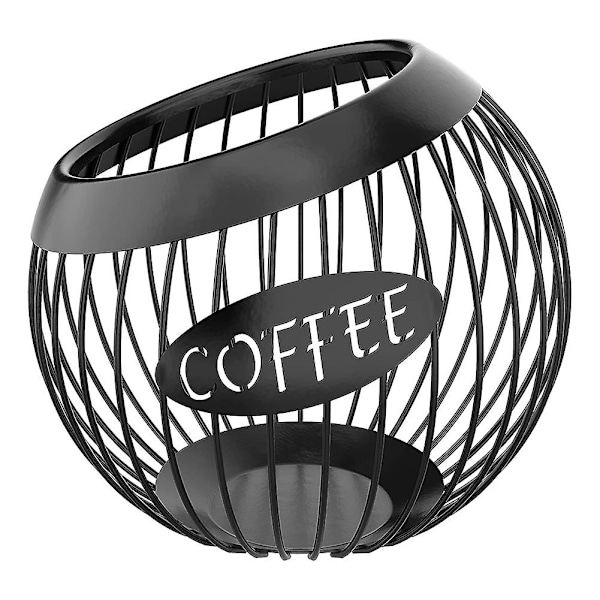 Kaffepodsholder, stor kapacitet K Cup og Espresso Kaffepod Organizer, Metal Kaffe Kapsel Sto