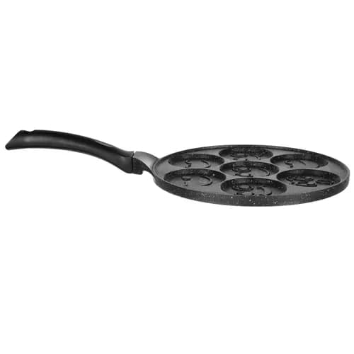 Stekepanne for Egg & Pannekake - Emoji / Smiley Svart black