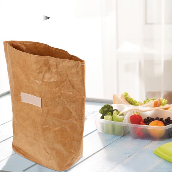 Cookie Container Frokostpakning tasker Brune Papirbeholdere Papir Snack tasker Papir Sandwich tasker Papir Brød tasker