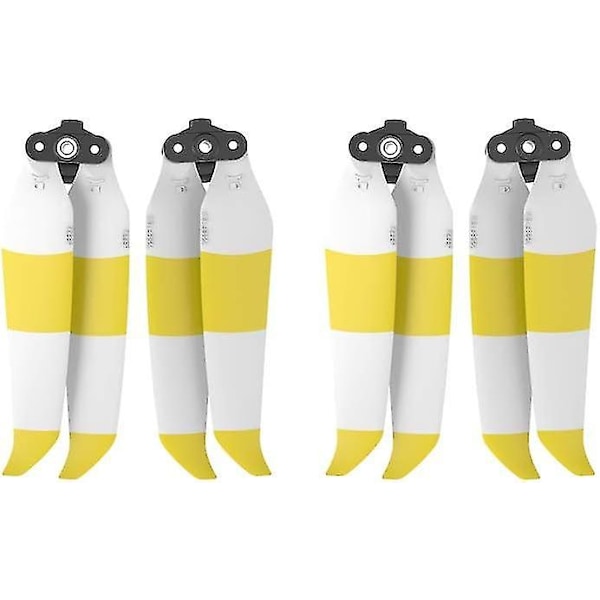 Air 2S Propeller - Lavt støjniveau - Sammenklappelig 7238F Propeller til DJI Mavic Air 2/Air 2S Drone Tilbehør (Gul Hvid 4stk)