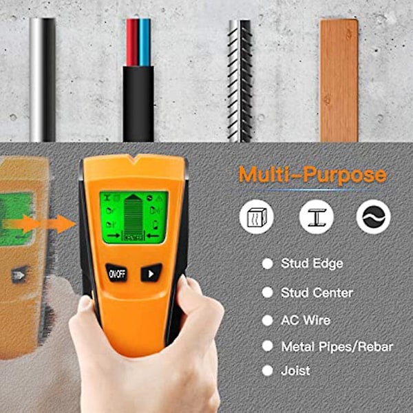 Stud Finder Väggdetektor Elektronisk Stud Sensor Väggscanner Multifunktionell Vägg Stud Sensor Detektor Med Lcd-display