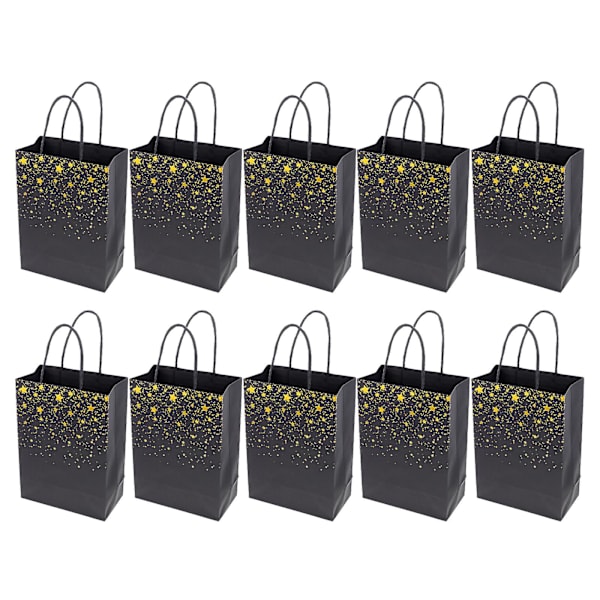 10 st Graduation Star Pattern Pappersgodispåsar Godisförvaringspapperspåsar för presenter