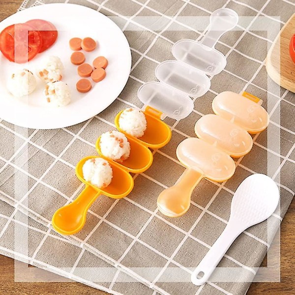 Kök Form Verktyg Diy Risboll Form 3 Jämnt Risboll Form Sushi Rulle Gör Kit