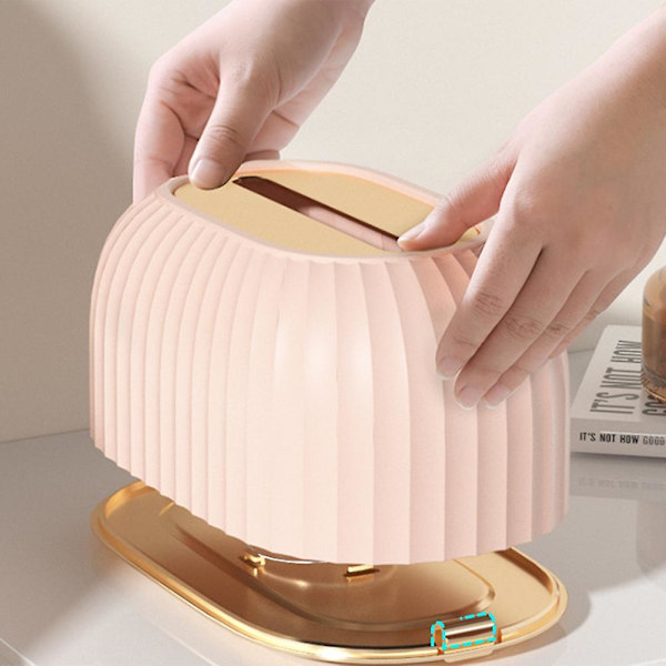 Multifunktionel Tissue Box Stue Maske Diverse Desktop Opdelings Opbevaringsboks Støv Bælte Dæksel D