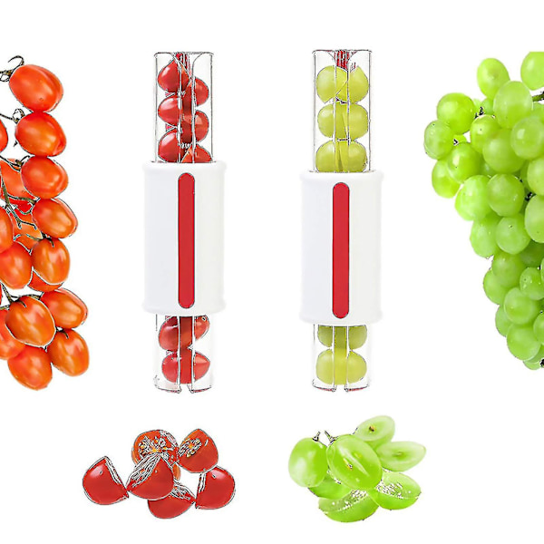 Fruktdelare, druv-/körsbärs-/liten tomatdelare, fruktkakdekorationsköksredskap matlagningsverktyg