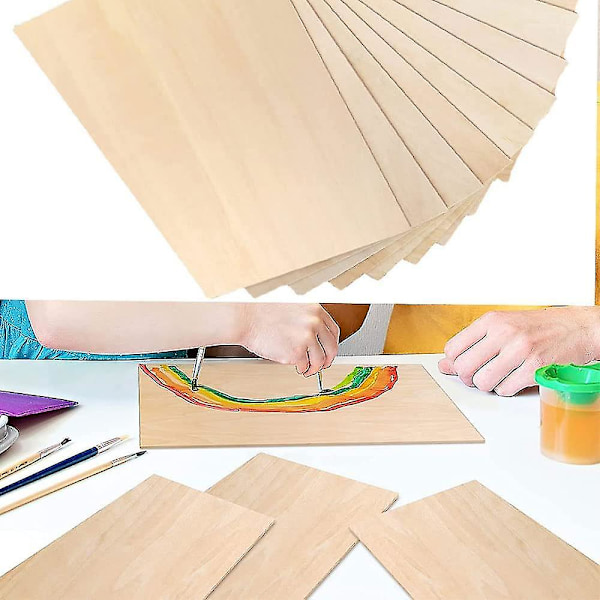 11 stk. 200x100x1,5mm Balsatræplader Ubehandlet Basswood Plade Balsatræ Krydsfinerplader Til Flymodel Skibsmodel, Kunsthåndværk Og Håndværk(h24-11) -t