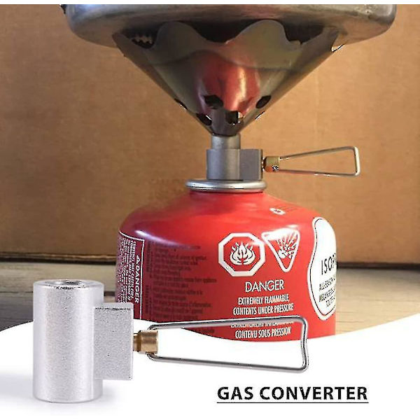 Konvertering Camping Gas Spis Ventil Behållare Gas Konverter Växlare Påfyllning