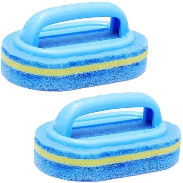 2pcs Cleaning Brush,bathroom Cleaning Sponge,cleaning Sponge For Kitchen Bathtub