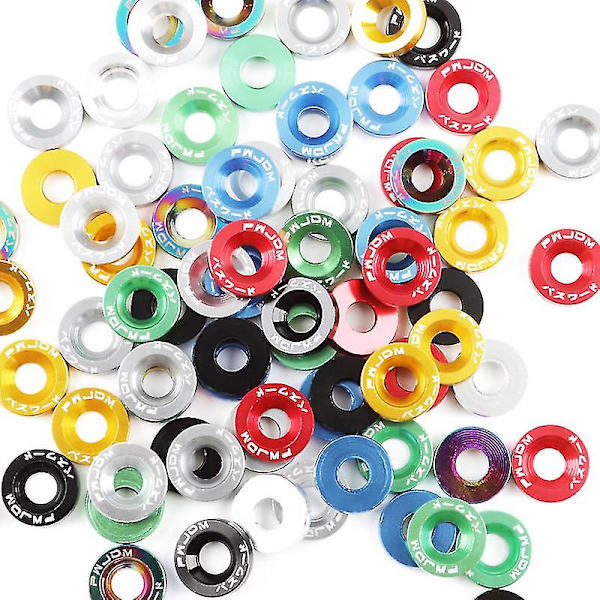 10 st Bilskruvar för Tuning Spacer Licensskylthållare Dekorativa Spacers Jdm Biltuning M6 Spacer Skruvar