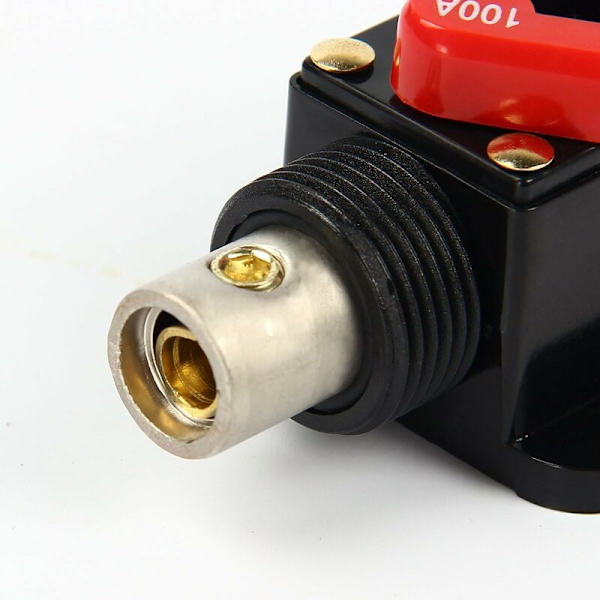 Bil Strømafbryder 12V - 24V DC Bilbeskyttelse med Manuel Reset Switch Sikring 100A
