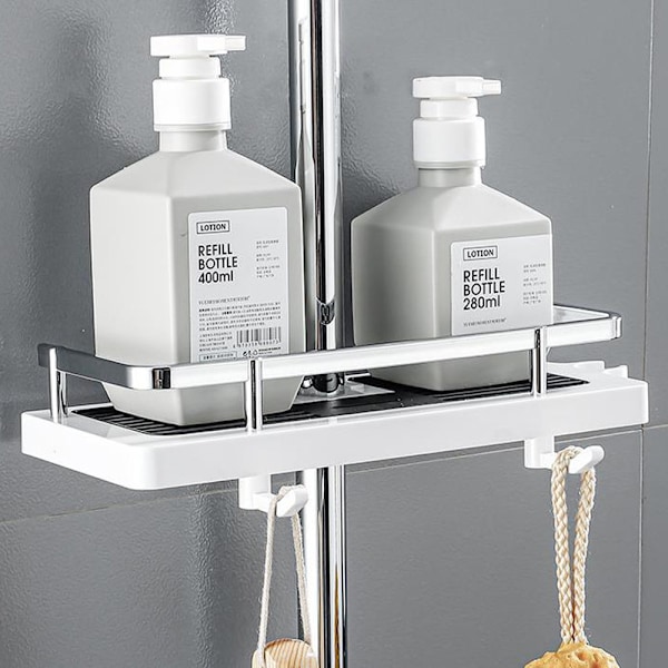 1 pc shower shelf 24-25mm opening white
