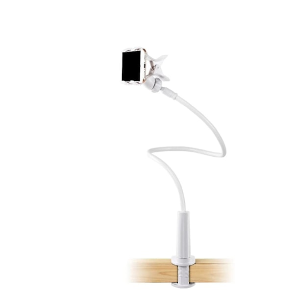 Ysdsy Praktisk Halter för Säng, Svanhals Mobilhållare Flexibel Lång Arm Justerbart Mobilställ