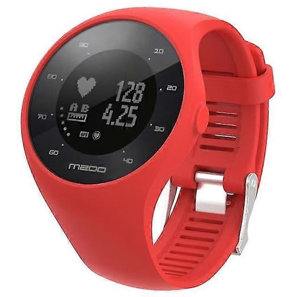Silikoniurheiluranneke Polar M200 -kelloon Red